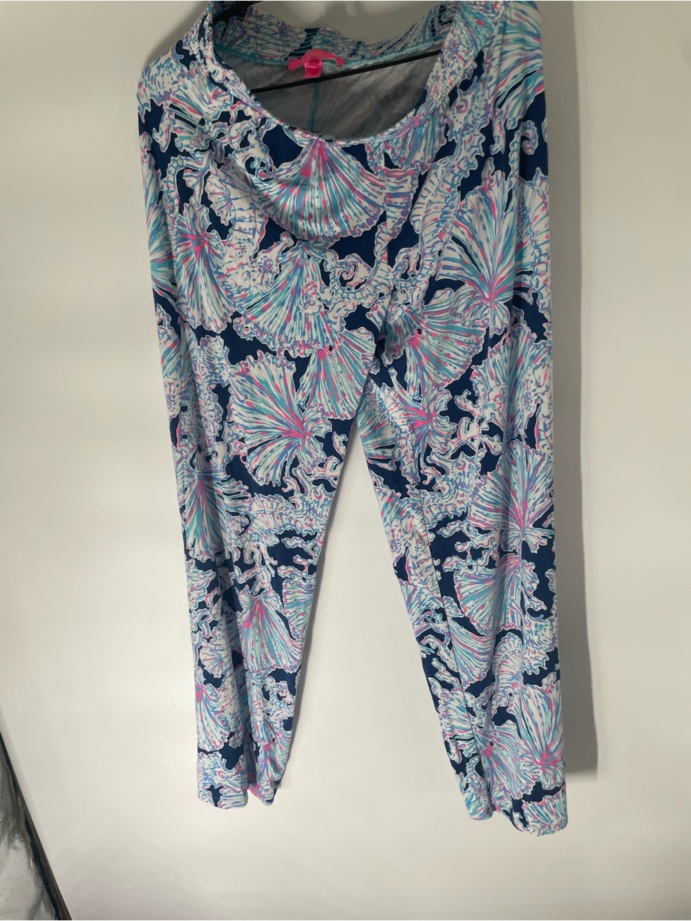 Lilly Pulitzer Navy, Pink & Mint Shell-Print Leggings